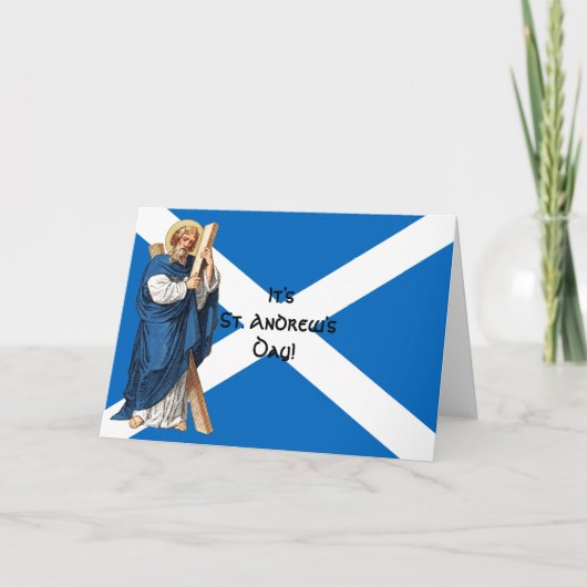 St. Andrew der Apostel und die Flagge Schottlands Karte (Vorderseite)