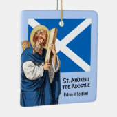 St. Andrew der Apostel und die Flagge Schottlands Keramikornament (Rechts)