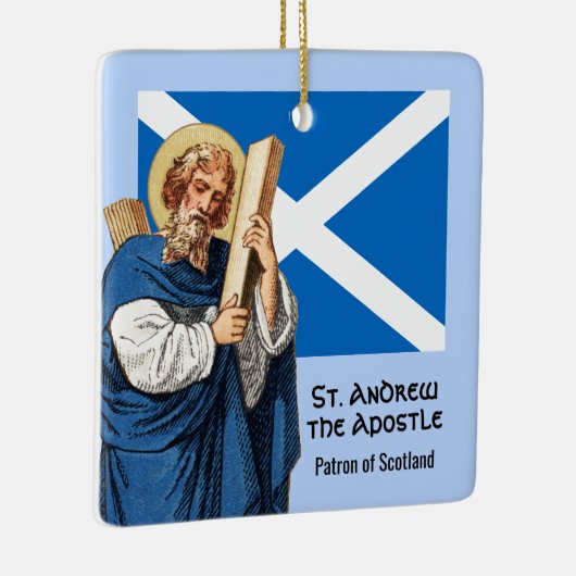 St. Andrew der Apostel und die Flagge Schottlands Keramikornament (Rechts)
