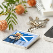 St. Andrew der Apostel und die Flagge Schottlands Schlüsselanhänger (Seite)