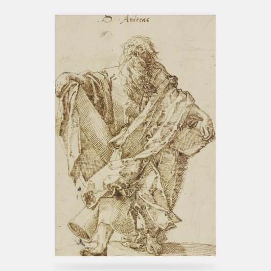 St. Andrew, der Apostel und Schottlands Patron Acrylschild (Vorderseite)