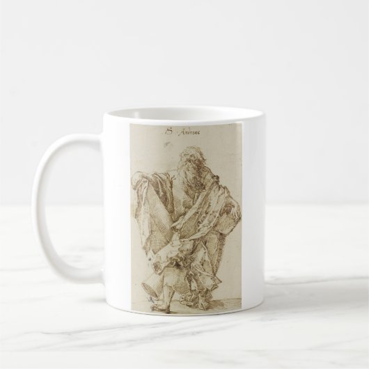 St. Andrew, der Apostel und Schottlands Patron Kaffeetasse (Links)