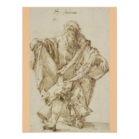 St. Andrew, der Apostel und Schottlands Patron Poster (Vorderseite)