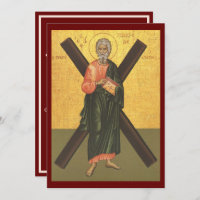 St. Andrew die Apostelsymbol-Gebetskarte