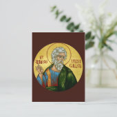 St. Andrew die erste so genannte Prayer Card Postkarte (Stehend Vorderseite)