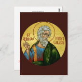 St. Andrew die erste so genannte Prayer Card Postkarte (Vorne/Hinten)