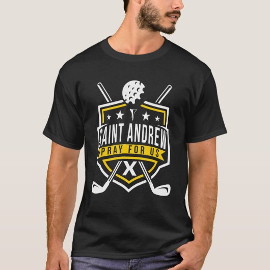 St. Andrew Golfing Boss St. Golf Catholic Sa T-Shirt (Vorderseite)
