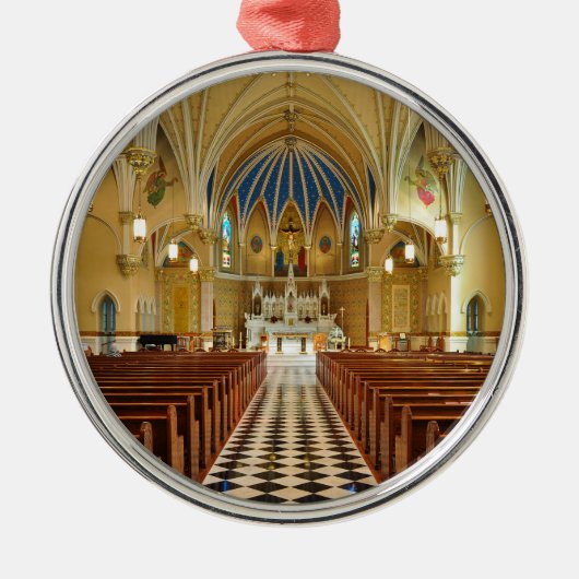 St Andrew katholische Kirche Roanoke Virginia Ornament Aus Metall (Vorne)