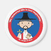 St. Andrew Kim Magnet (Vorne)