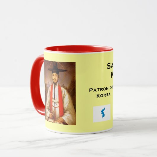 St Andrew Kim Taegon Hanja Tasse (Vorderseite Links)