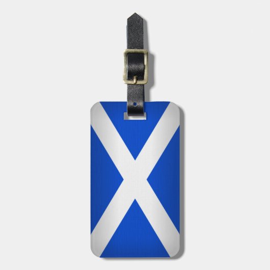 St Andrew Kreuz Gepäckanhänger (Vorderseite vertikal)