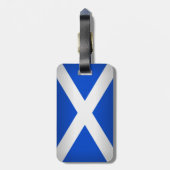 St Andrew Kreuz Gepäckanhänger (Rückseite vertikal)