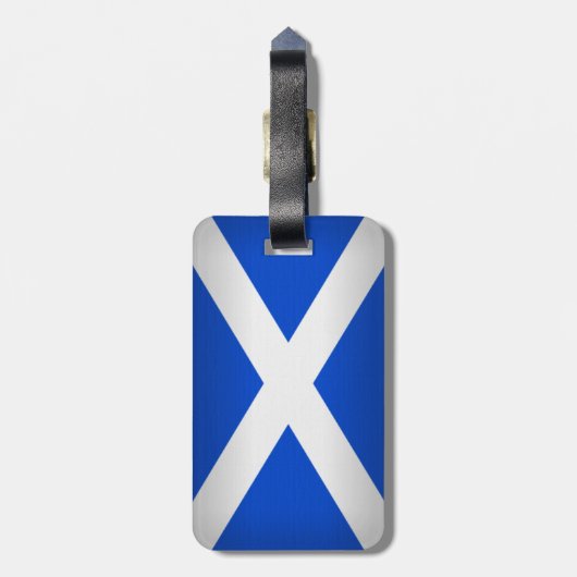 St Andrew Kreuz Gepäckanhänger (Rückseite vertikal)