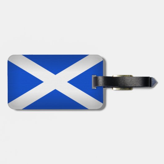 St Andrew Kreuz Gepäckanhänger (Rückseite horizontal)