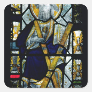 St. Andrew mit Salreifen Cross, Brite Quadratischer Aufkleber