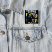 St Andrew mit Saltire Kreuz, britisch Button (Beispiel)