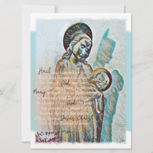 St Andrew Novena Card Brown (Vorderseite)