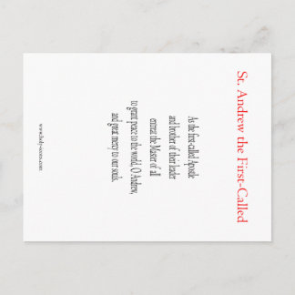 St Andrew Prayer Card Postkarte
