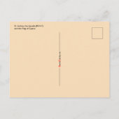 St. Andrew (RLS 01) mit Flag of Cyprus Fest Day Postkarte (Rückseite)