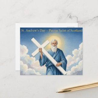 St. Andrew’s Cross Flag Postkarte