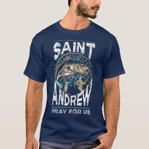 St. Andrew Schutzheilige Fischerei T-Shirt