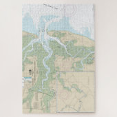 St Andrew Sound and Satilla River Nautical Chart Puzzle (Vertikal)