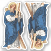 St. Andrew the Apostle (P 006) 2 Up - Contour Aufkleber (Vorderseite)