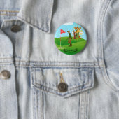 St. Andrew und Dapper Male Golfer Button (Beispiel)