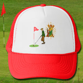St. Andrew und Dapper Male Golfer Golf Truckerkappe
