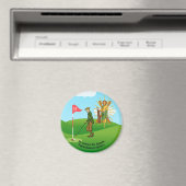 St. Andrew und Dapper Male Golfer Magnet (In Situ (Geschirrspüler))