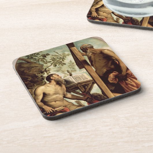 St Andrew und St Jerome Getränkeuntersetzer (Linke Seite)