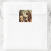 St. Andrew und St. Jerome Quadratischer Aufkleber (Tasche)