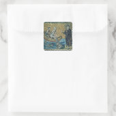 St. Andrew und St. Peter Quadratischer Aufkleber (Tasche)