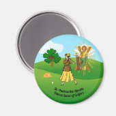 St. Andrew und Upscale Lady Golfer Magnet (Vorderseite/Rückseite)