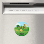 St. Andrew und Upscale Lady Golfer Magnet (In Situ (Geschirrspüler))