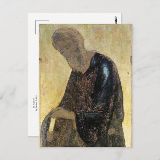 St. Andrew von Andrei Rublev Postkarte (Vorne/Hinten)