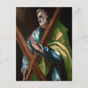 St. Andrew von El Greco Postkarte
