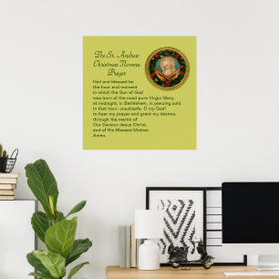St. Andrew Weihnachtsnovene-Gebet Poster