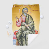 St- Andrewgönner-Fischer-Golfspieler Schottland Golfhandtuch (Insitu)