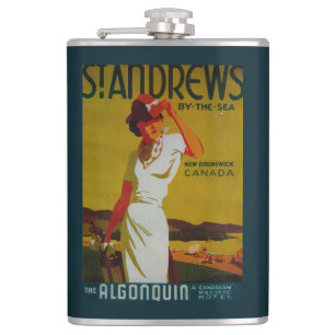 St. Andrews Algonquin Vintage PosterEuropa Flachmann