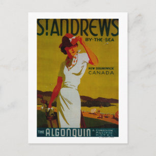 St. Andrews Algonquin Vintage PosterEuropa Postkarte