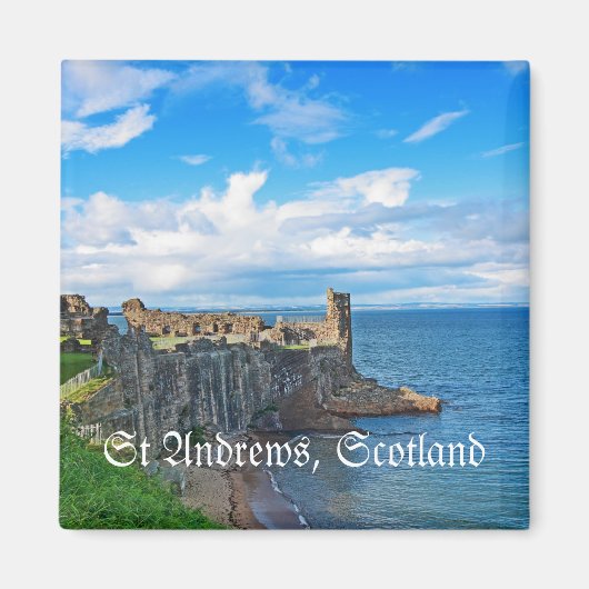 St Andrews Castle, Schottland Magnet (Vorne)
