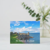 St Andrews Castle, Schottland Postkarte (Stehend Vorderseite)