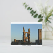 St Andrews Cathedral Postkarte (Stehend Vorderseite)