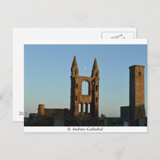 St Andrews Cathedral Postkarte (Vorne/Hinten)
