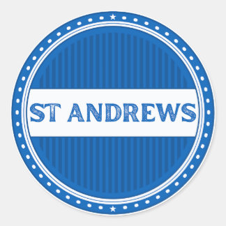 St Andrews City Pride Emblem – Schottische Identit Runder Aufkleber