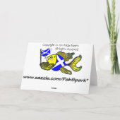 St. Andrew's Day GREETING CARD lustiger Cartoon Karte (Rückseite)