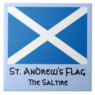 St. Andrew's Flag, Salreifen oder Flagge Schottlan Fliese