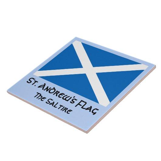 St. Andrew's Flag, Salreifen oder Flagge Schottlan Fliese (Seite)
