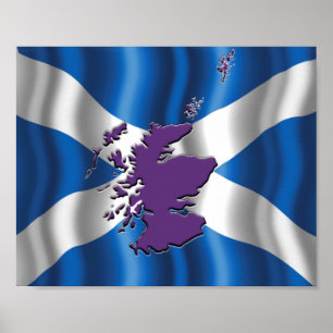 St Andrew's Flag (Saltire) poster